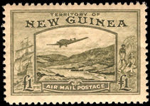 New Guinea 1939 £1 olive-green fine unmounted mint.