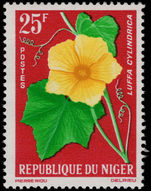 Niger 1964 25f Luffa Cylindrica unmounted mint.