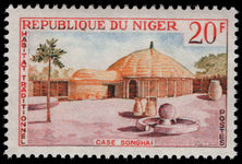 Niger 1964 20f Songhai Hut unmounted mint.