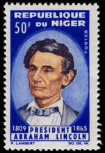 Niger 1965 Abraham Lincoln unmounted mint.