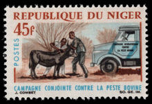 Niger 1966 Cattle Plague unmounted mint.