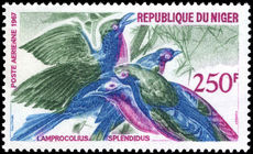Niger 1967 2f50 Splendid glossy starlings unmounted mint.