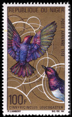 Niger 1969 100f Violet Starling unmounted mint.