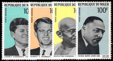 Niger 1968 Apostles of non-violence unmounted mint.