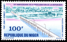 Niger 1970 J F Kennedy Bridge unmounted mint.