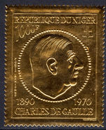 Niger 1971 De Gaulle unmounted mint.