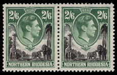 Northern Rhodesia 1938-52 2s6d pair unmounted mint.