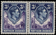 Northern Rhodesia 1938-52 3s pair unmounted mint.