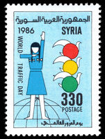 Syria 1986 World Traffic Day unmounted mint.