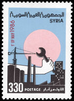 Syria 1986 Labour Day unmounted mint.