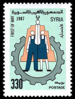 Syria 1987 Labour Day unmounted mint.