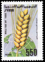 Syria 1988 World Food Day unmounted mint.