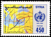 Syria 1990 World Meteorology Day unmounted mint.
