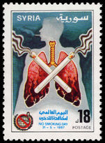 Syria 1997 World No Smoking Day unmounted mint.