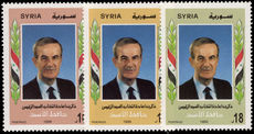 Syria 1999 Re-election of President Assad unmounted mint.