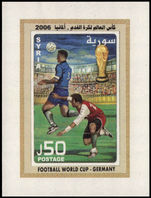 Syria 2006 World Cup Football souvenir sheet unmounted mint.