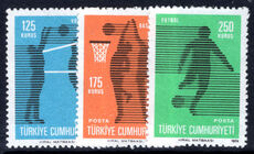 Turkey 1974 Ball Games unmounted mint.