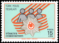 Turkey 1984 Turkish Police Organization unmounted mint.