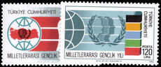 Turkey 1985 International Youth Year unmounted mint.