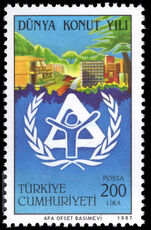Turkey 1987 International Year of Shelter for the Homeless unmounted mint.