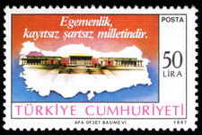 Turkey 1987 Sovereignty belongs to the People unmounted mint.