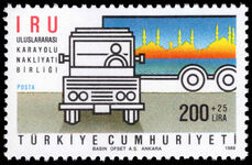 Turkey 1988 21st International Road Transport Union World Congress unmounted mint.