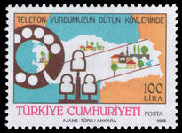 Turkey 1988 Completion of Telephone Network to Every Village unmounted mint.