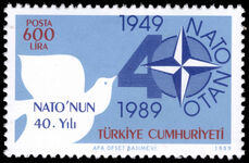 Turkey 1989 40th Anniversary of NATO unmounted mint.