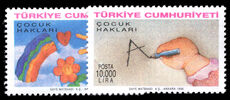 Turkey 1996 Children's Rights unmounted mint.