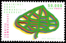 Turkey 1997 Forestry Congress unmounted mint.