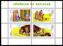 Turkey 2000 Nomads of the High Plateau souvenir sheet unmounted mint.