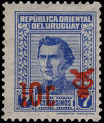 Uruguay 1965 Caduceus provisional unmounted mint.