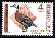 Uruguay 1968 4p White-faced Whistling Duck unmounted mint.