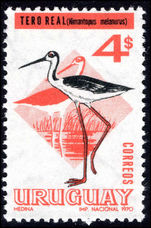 Uruguay 1968 4p Black-tailed Stilt unmounted mint.
