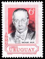 Uruguay 1969 Baltasar Brum unmounted mint.