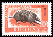 Uruguay 1970 100p Mulita Armadillo unmounted mint.