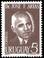 Uruguay 1971 Dr Jose Arias unmounted mint.