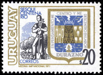 Uruguay 1971 Durazno unmounted mint.