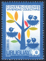 Uruguay 1972 Communal Dwellings unmounted mint.