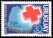 Uruguay 1972 Red Cross unmounted mint.