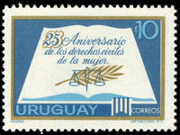 Uruguay 1972 Womens Civil Rights unmounted mint.
