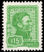 Uruguay 1972 15p green General Jose Artigas unmounted mint.