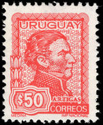 Uruguay 1972 50p red General Jose Artigas unmounted mint.