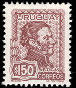 Uruguay 1972 150p brown General Jose Artigas unmounted mint.