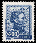 Uruguay 1972 200p blue General Jose Artigas unmounted mint.