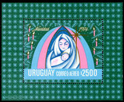 Uruguay 1974 Christmas souvenir sheet unmounted mint.