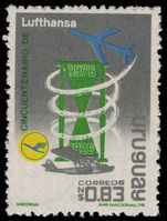 Uruguay 1976 Lufthansa unmounted mint.