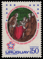 Uruguay 1976 American Revolution unmounted mint.