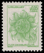 Uruguay 1976 5c Passion Flower unmounted mint.