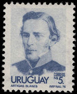 Uruguay 1976 5p blue Artigas unmounted mint.